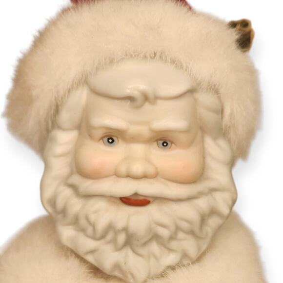 Vintage Musical & Light Up Candle Porcelain Christmas Santa Made Taiwan Decor - Picture 3 of 11